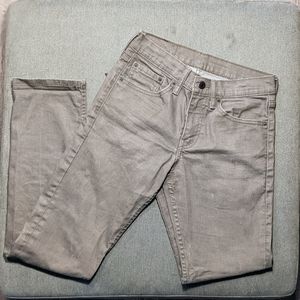 Mens Levi's 511 slim fit jeans, beige, 28x32